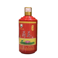 【酱香核心产区】贵州茅台镇杜酱荷花酒 典藏红色喜庆版（带酒杯）53度香柔酱香型白酒 500ml*6瓶 整箱装