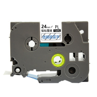 艾洁 标签带24mm透明底蓝字PL-153 适用兄弟 PT-1010;1100CH;1280;TZe-153标签机色带