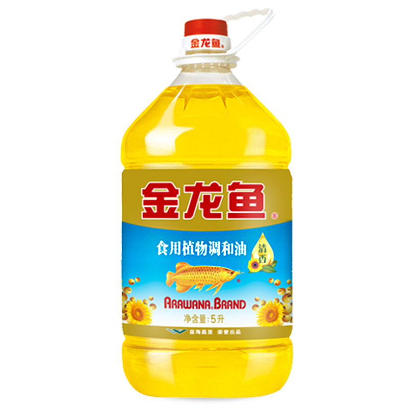 金龙鱼 食用植物调和油5L 葵花籽、大豆 食用油