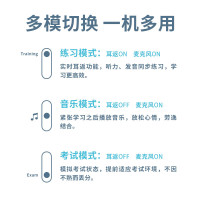 漫步者K6500 有线耳机USB电脑头戴式耳返耳机背诵跟读沉浸式学习上网课单词专用耳麦