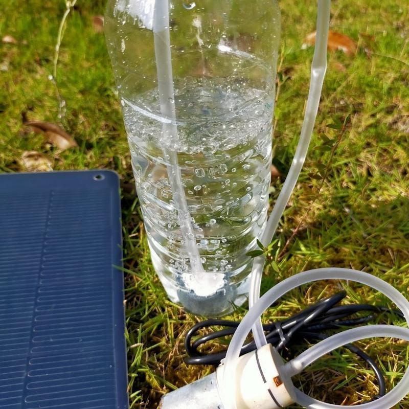 太阳能增氧泵370气泵鱼缸钓鱼户外车载氧气泵 单气泵