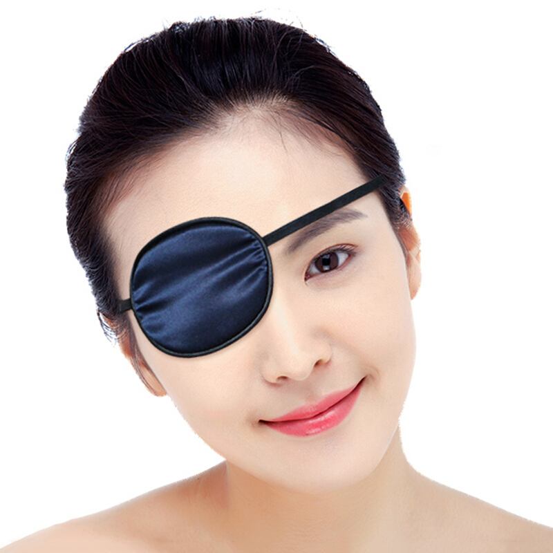 zhengfa)独眼眼罩儿童单个遮光斜视独眼龙眼罩男成人散光可节弱视海盗