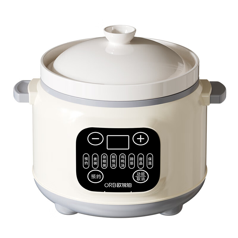 欧锐铂 ORB-1654 智尊煲-智能陶瓷电炖锅 3.8L(单位:台)白色