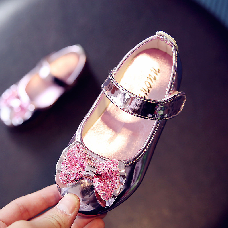 迈凯恩品牌女童灰姑娘水晶鞋儿童亮钻公主鞋高跟鞋女童单鞋玻璃凉鞋