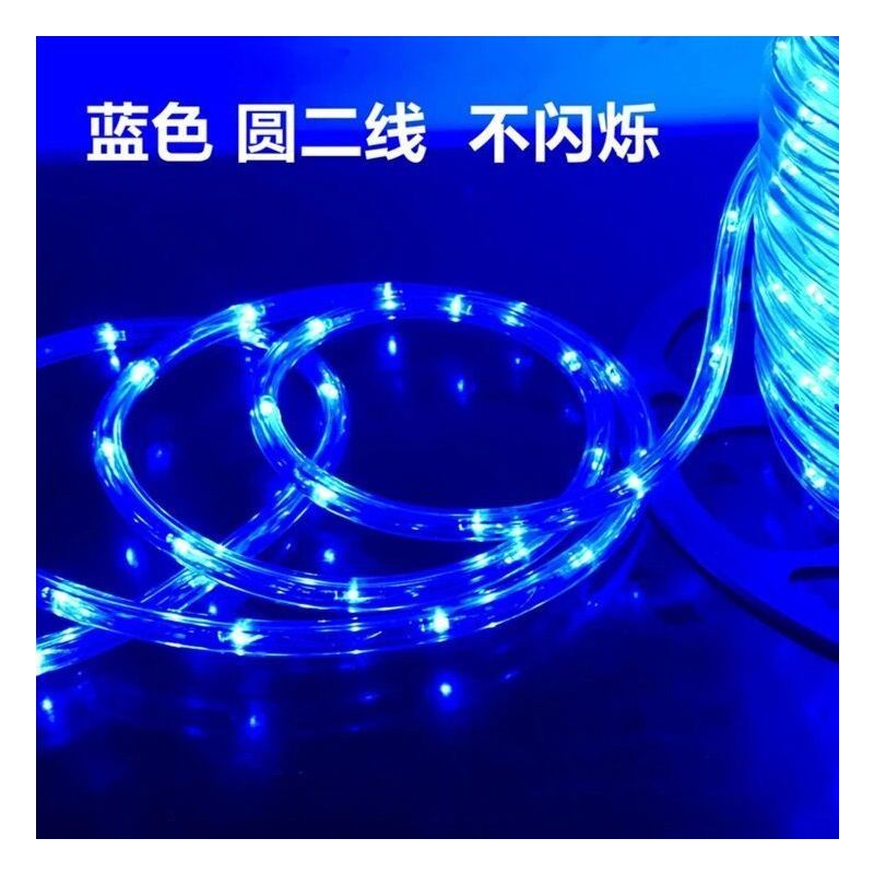 彩灯闪灯串灯满天星七彩变色灯带 户外防水节日装饰霓虹灯管条