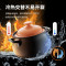 苏泊尔(SUPOR)新陶养生煲惠系列(鼓)陶瓷煲汤煲进口锂辉石冷热交替不开裂EB45MAT01 4.5L送汤勺竹垫手套