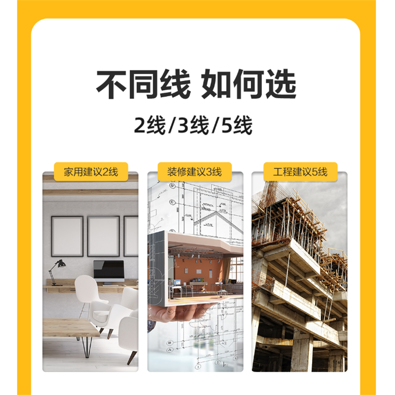 得力(deli)绿光水平仪激光5线红外线水平仪强光投线仪标线仪 DL332305