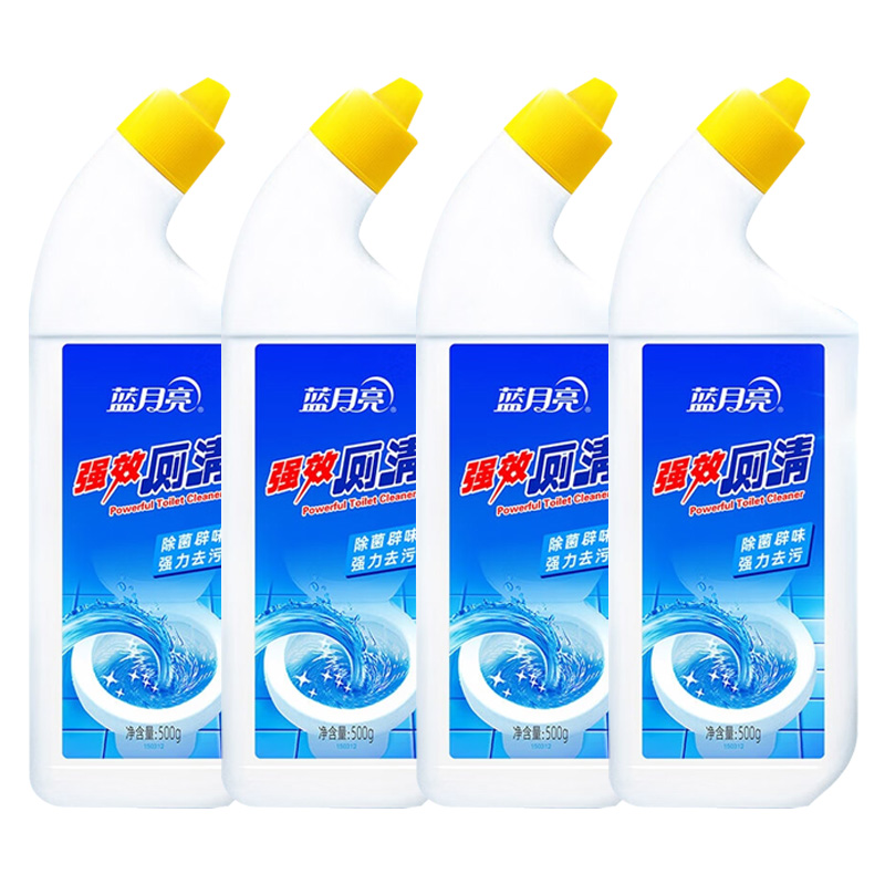 蓝月亮洁厕液500g*4瓶强效去污瓦解重垢除菌辟味80001660