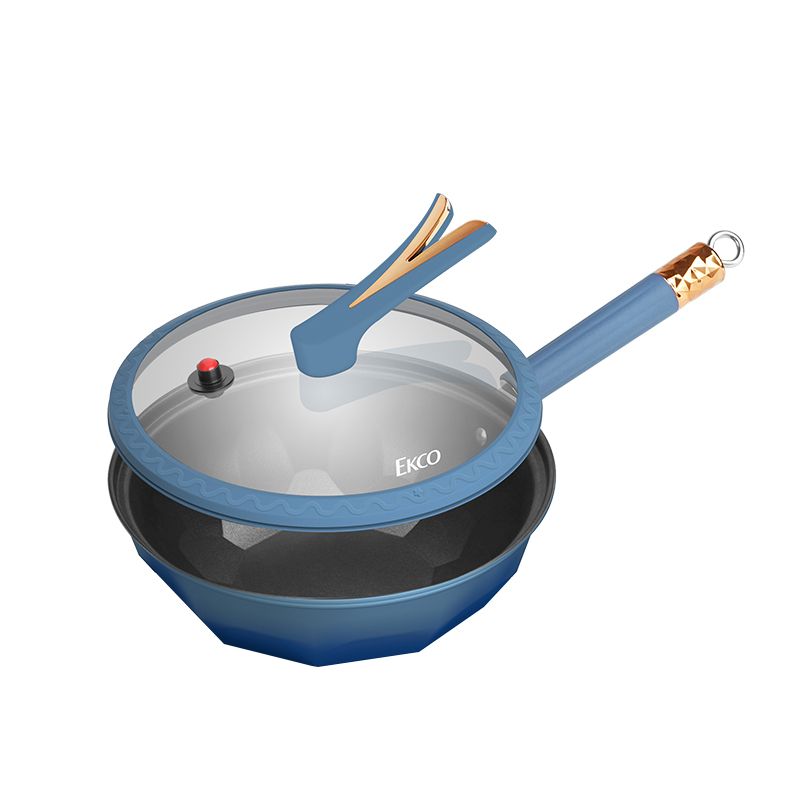 EKCO EK-WRLWYC03ZX/KZ 威尔蓝微压炒锅32CM(单位:个)