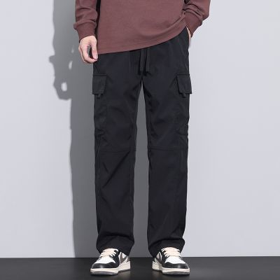 常规加绒可选裤子男士加绒冬季北方保暖防寒休闲工装裤男 9810黑色【常规】 XXL（160斤）