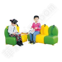 华森葳儿童家具沙发座椅-迷你组合毛虫沙发(3件组)