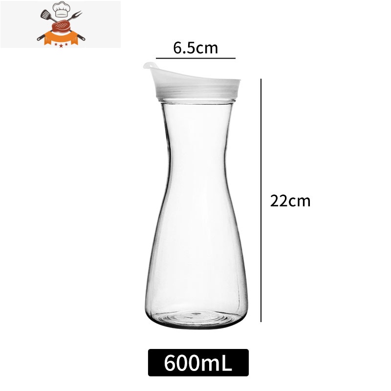 亚克力pc塑料扎壶可高温冷水壶柠檬水壶果汁壶啤酒扎壶酒吧家用 敬平凉水壶 经典款-小600mL 均码