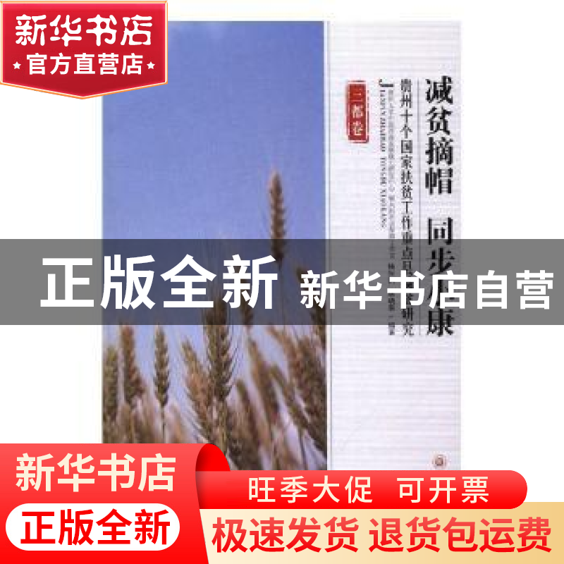 正版 减贫摘帽 同步小康 杨兴洪著 贵州大学出版社 9787811269635高清大图