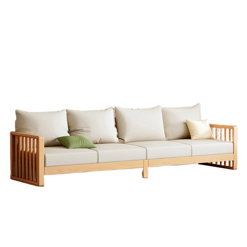 铭思达木质沙发四人位张高清大图