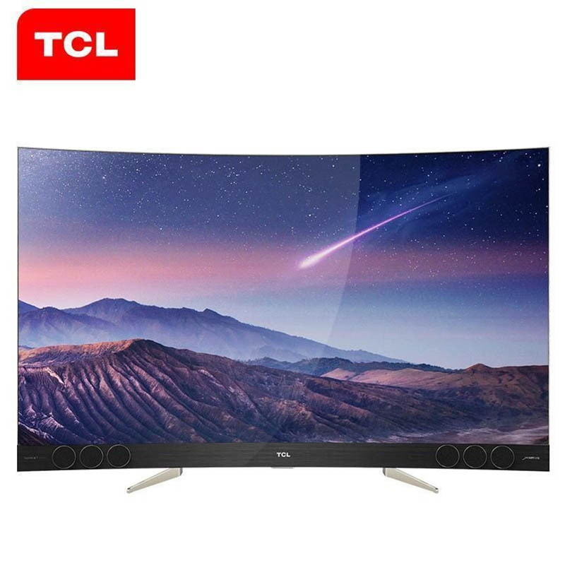 tcl65x365英寸曲面rgb4k超高清64位34核芯量子点电视哈曼卡顿音响视频