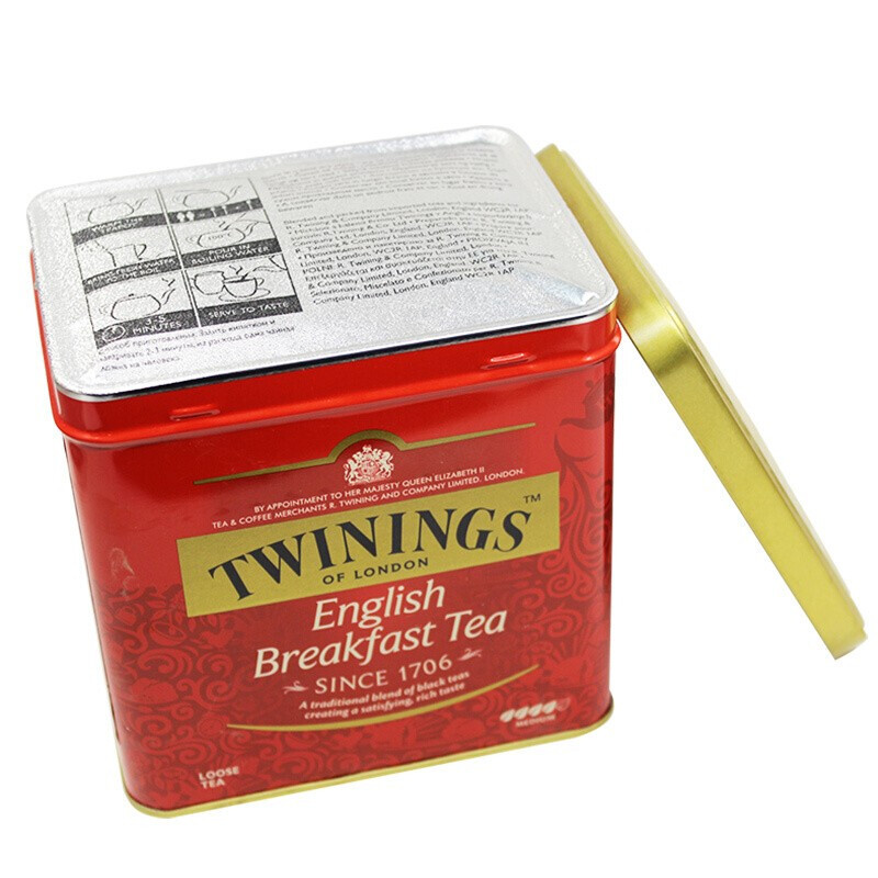 英国川宁(TWININGS) 英国早餐红茶听装500g 波兰进口茶叶散茶