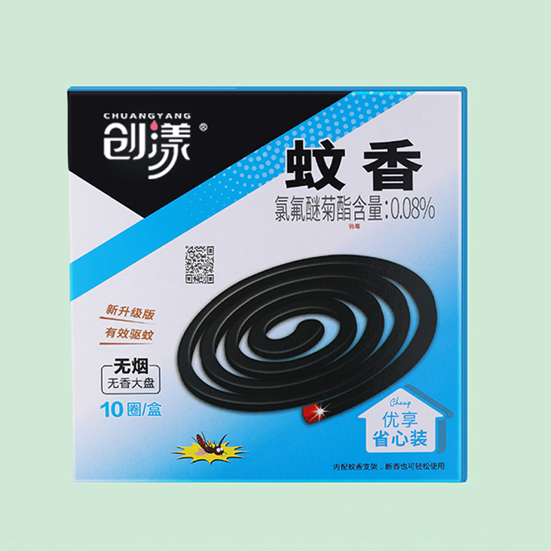 创漾(CHUANGYANG)CY1081大盘无烟无香蚊香10.00盘/套 1.00套/盒(计价单位:盒)高清大图