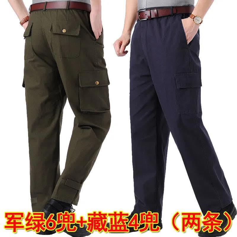 棉质工地春秋汽修工作裤男耐磨耐脏电焊工工作服劳保工装裤子宽松莎丞图片