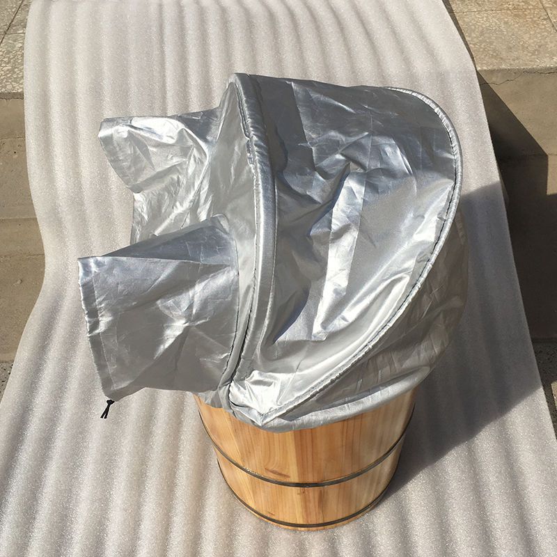 熏蒸木桶蒸汽罩熏蒸罩汗蒸腿脚布罩斗篷折叠万向移动托盘蒸袍只是一个