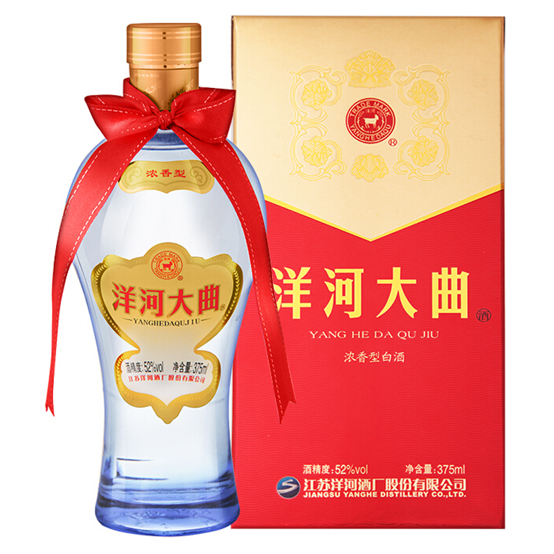 洋河(YangHe)洋河大曲 52度 375ml*6 整箱装 浓香型白酒高清大图