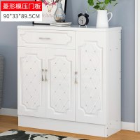 欧式鞋柜简约现代厅柜多功能进玄关柜阳台储物柜北欧口鞋柜D款三暖白组装
