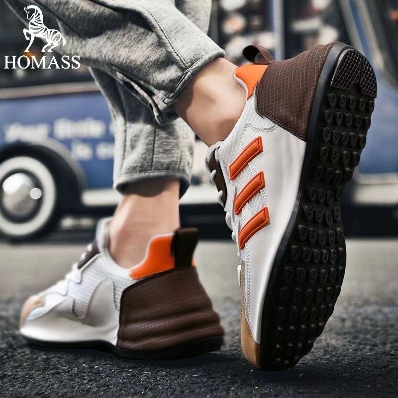 白水母男鞋透气时尚轻奢休闲运动鞋内增高男女同款鞋010高清大图