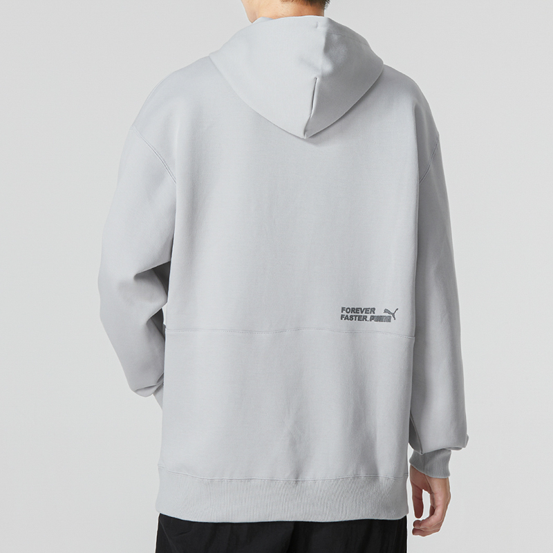 彪马(PUMA)卫衣男女装新款户外休闲运动服抽绳连帽套头衫673624-19 ZP