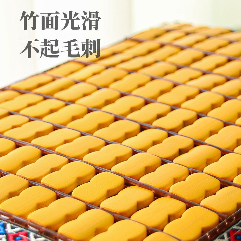 [48小时发货]竹子坐垫夏季凉垫学生教室屁股屁垫板凳透气上班制衣厂凳子冰座垫 四季款(沉稳紫) 34*24*3cm(厚度