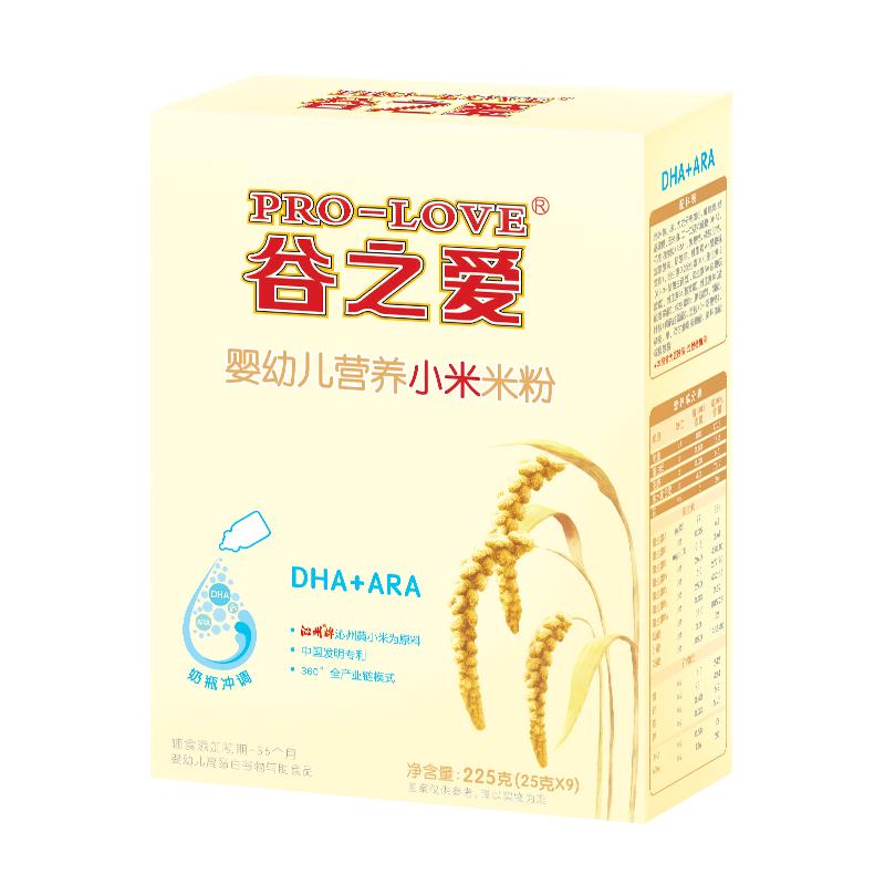 谷之爱冲乳营养小米粉 225克宝宝辅食婴幼儿零食DHA+ARA米粉米乳