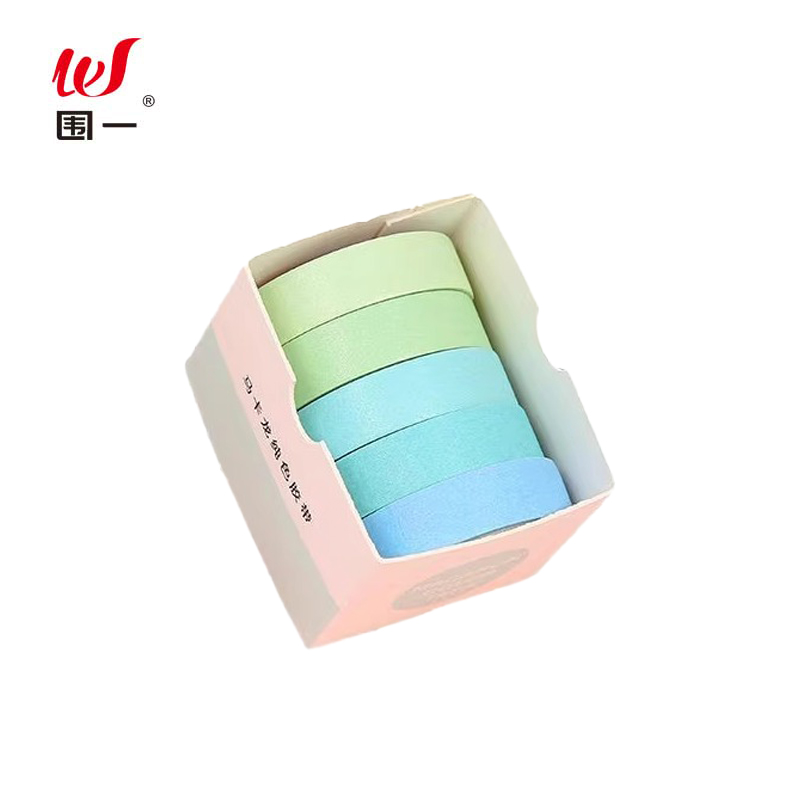 围一 彩色纸胶带 长2M*宽15MM-6色 卷高清大图