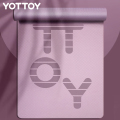yottoy TPE瑜伽垫健身垫183*61cm宿舍专用环保防滑舞蹈普拉提男女健身垫 紫色 6mm