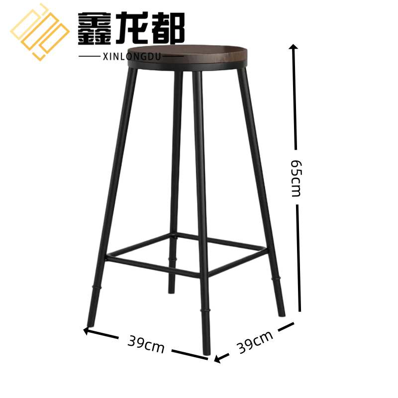 鑫龙都吧台椅高65cm把高清大图