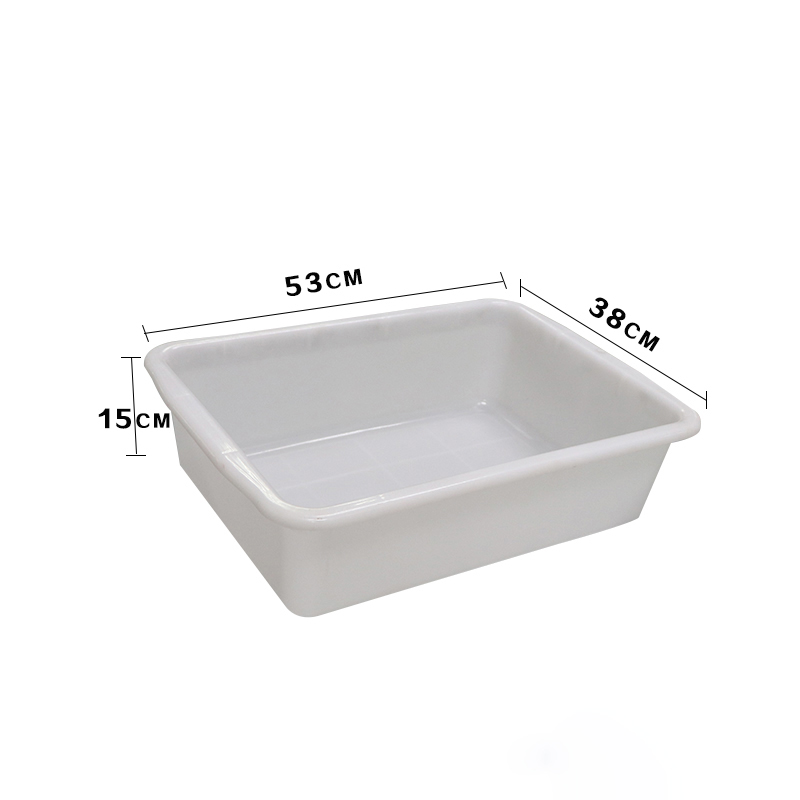 攸白色塑料筐53*38*15cm个高清大图