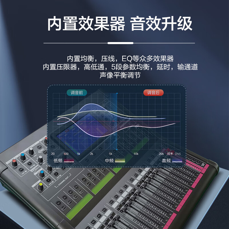 惠度/HuiDu 专业直播数字调音台 HD-16S高清大图