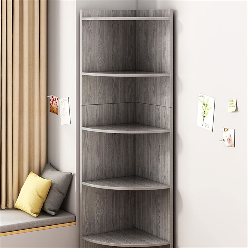 闪电客角柜落地置物架客厅墙角收纳架三角书架卧室拐角柜多层靠墙转角
