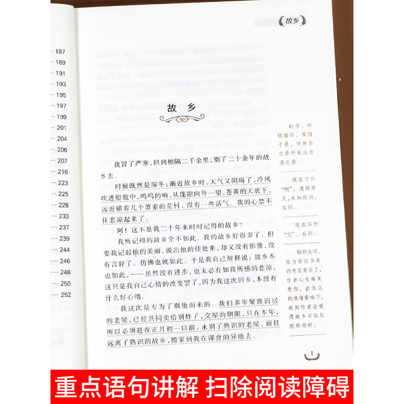 说和做(臧克家 著) [正版]故乡 鲁迅原著 六年级必读的课外书老师 适合小学生看的阅读课外书籍 鲁迅小说散文作品全集读