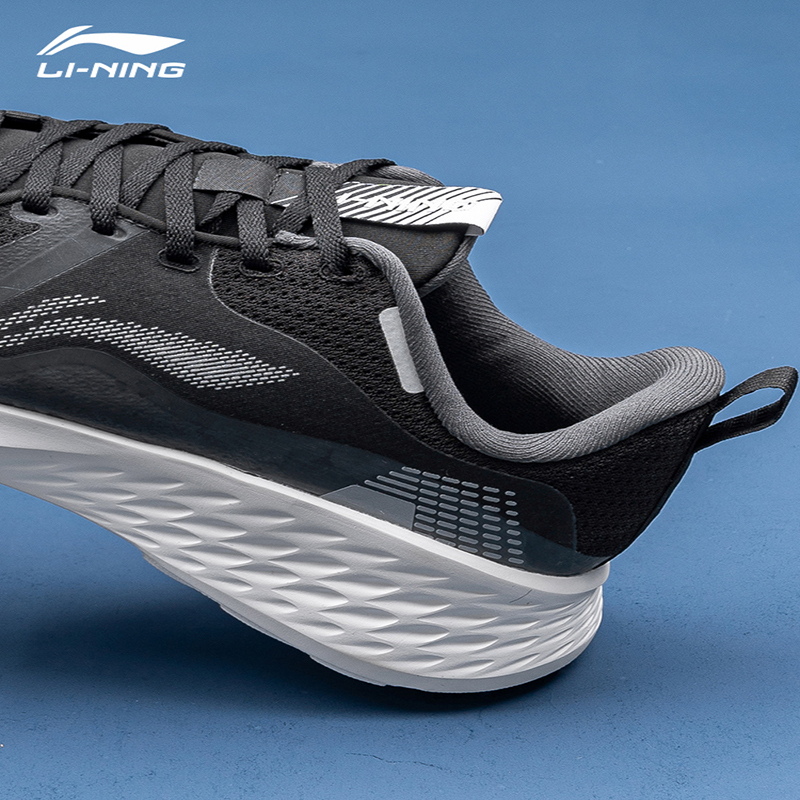 李宁lining男鞋跑步鞋减震跑鞋男子黑色潮流软底休闲鞋运动鞋子