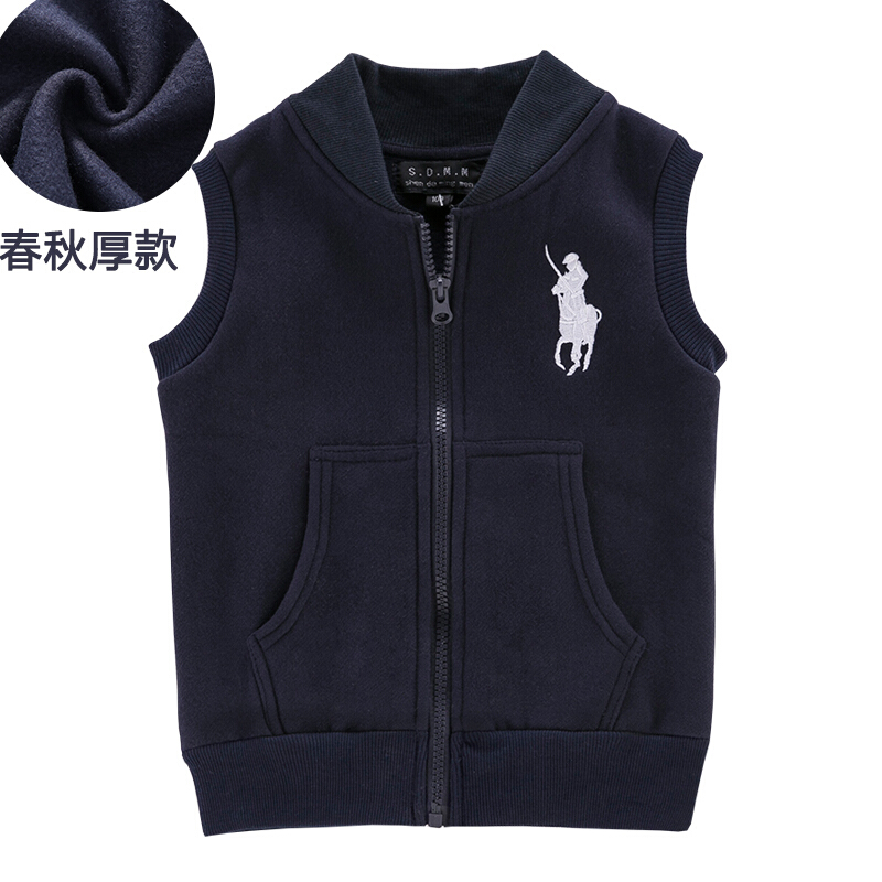 迪鲁奥(DILUAO)2021新款儿童马甲春婴儿坎肩薄款女宝宝小童外套男童马夹潮Sy