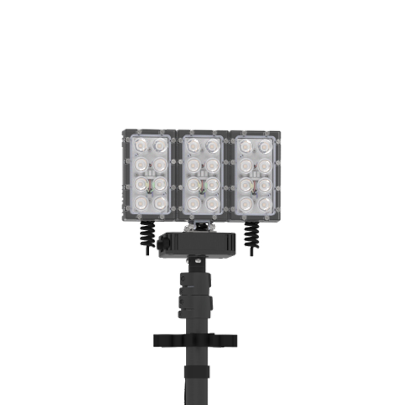 晫安联 ZM6006 DC22.2V 100W 5700K IP66 2.2m LED 多功能移动全景照明系统 黑色高清大图