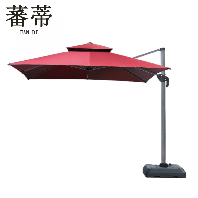 蕃蒂 庭院伞红色把