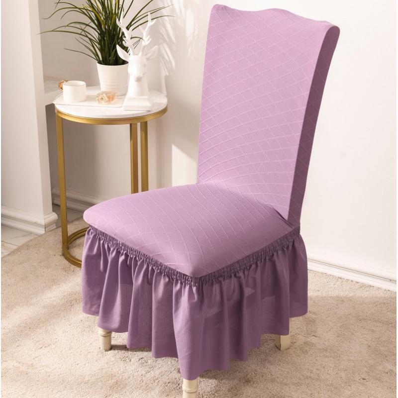 弹力椅套家用餐桌椅子套罩板凳套垫子靠背一体通用凳子套欧式