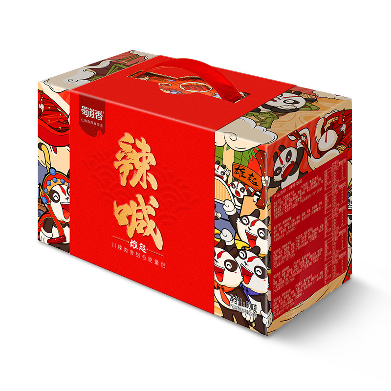 蜀道香 辣喊·雄起500g(天椒麻辣牛肉 麻辣猪肉脯 香辣辣子鸡 麻辣鸭脖 香辣冷吃兔)