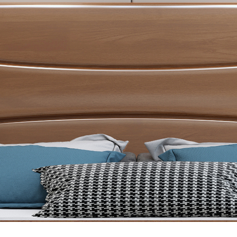 臻远ZY-SMC-69 现代简约实木床双人床 1.5米抽屉高箱高清大图