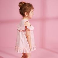 [1件3折价:88.5]米喜迪mecity童装夏新款女小童荷叶边露肩连衣裙仙女裙