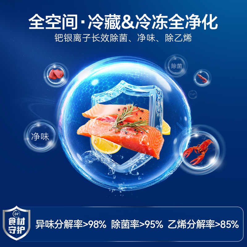 Ronshen/容声 456升 母婴法式四门冰箱变频风冷无霜全净化