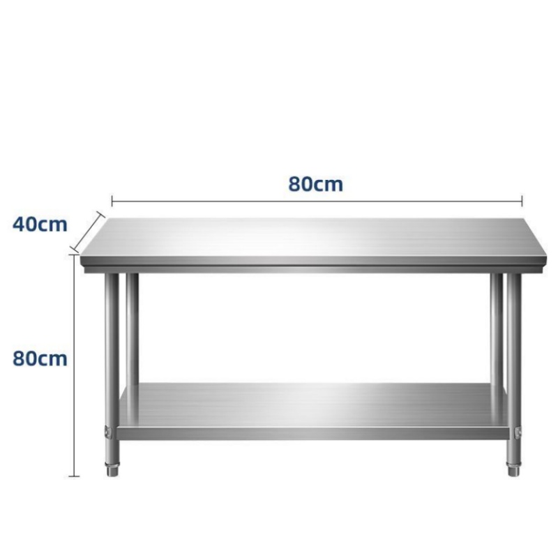 烁恒 不锈钢操作台60*60*80cm双层 张高清大图
