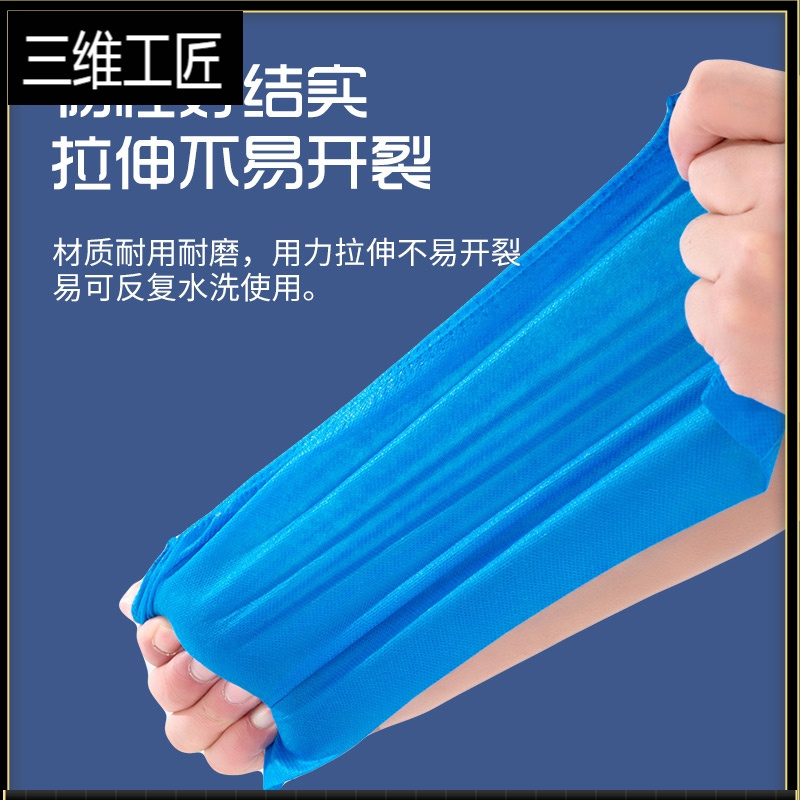 一次性无纺布鞋套加厚家用防滑耐磨防水pe脚防雨鞋套