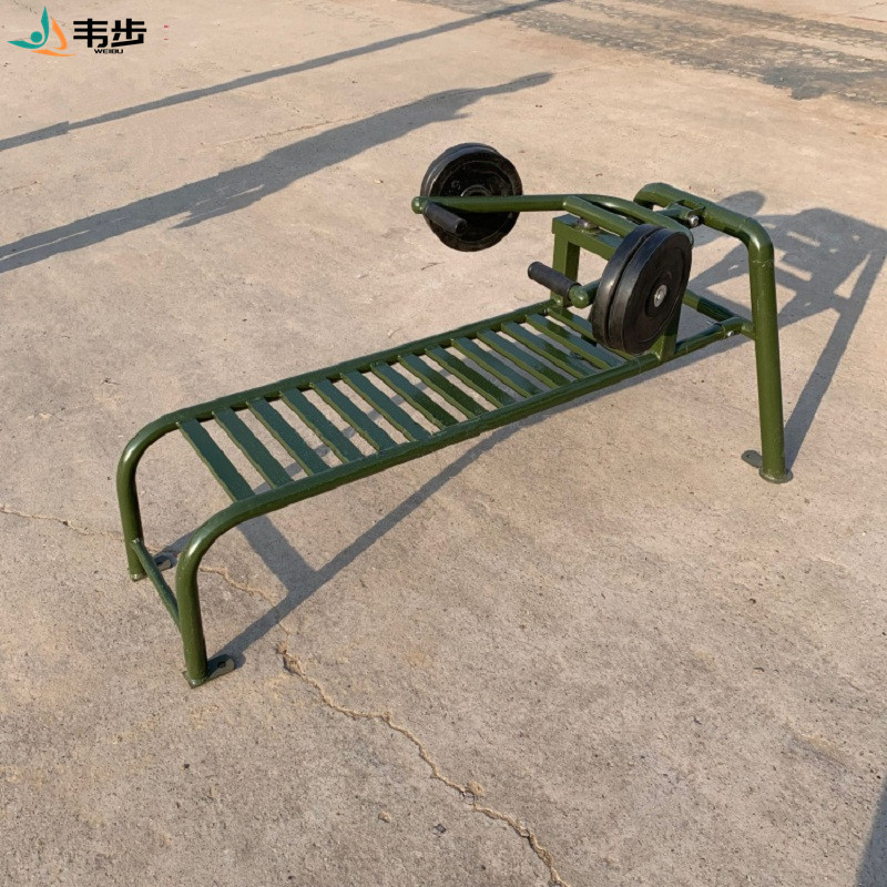 韦步WB3995腹肌推举训练器训练器材健身路径推举架卧推架腹肌板室外训练器材高清大图