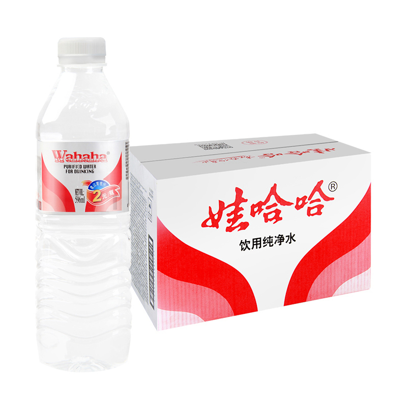 娃哈哈纯净水596ml*24/箱