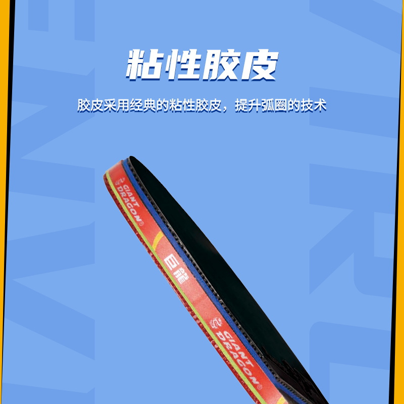 巨龙(GIANTDRAGON) 乒乓球拍乒乓球成品拍九星乒乓直拍双面反胶快攻单拍成套含拍袋专业选手教练比赛竞赛9星成品拍